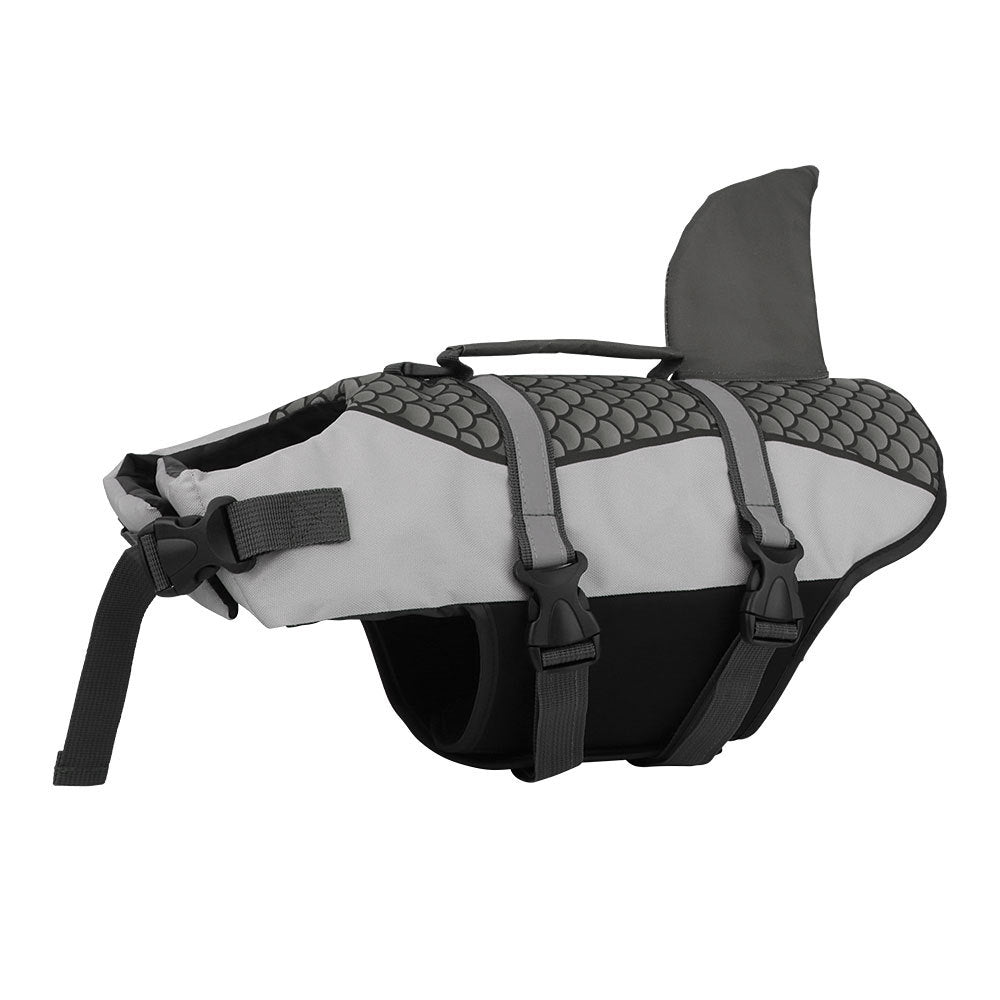 Dog Life Jacket – Swim Vest with Shark Scale Design