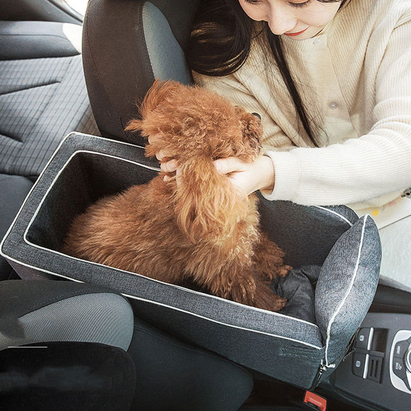 Pet Car Seat Carrier – Safe Travel Bed for Cats & Dogs