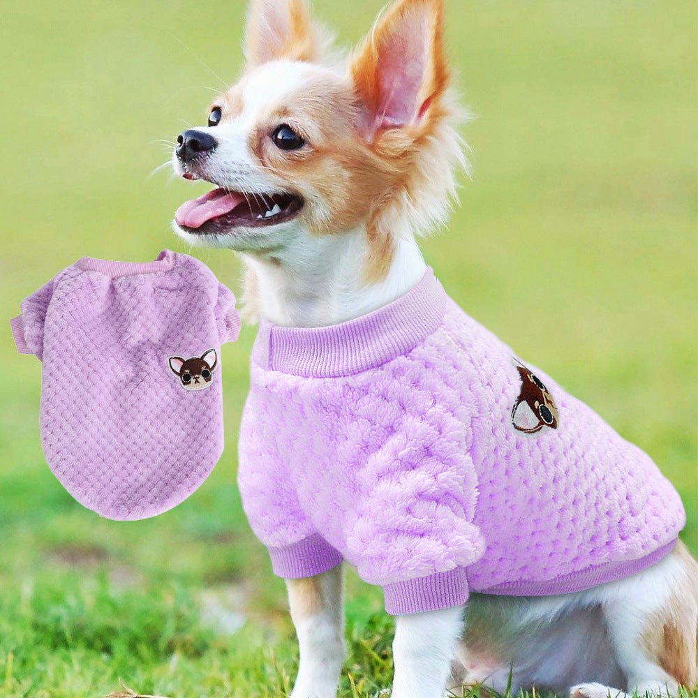 Winter Warm Dog Jacket – Soft Coat for Small & Medium Pets
