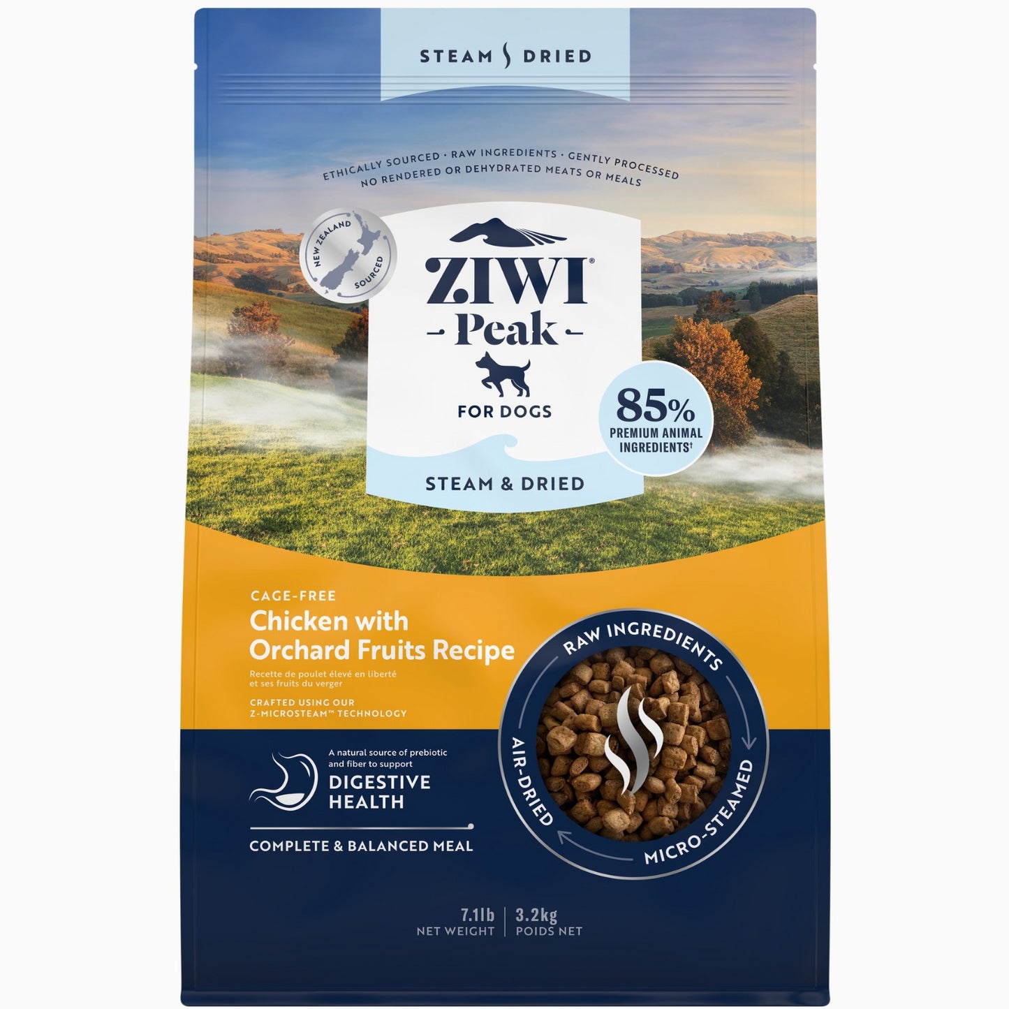 Ziwi Peak Dog Steam & Dried Chicken 3.2 kg.