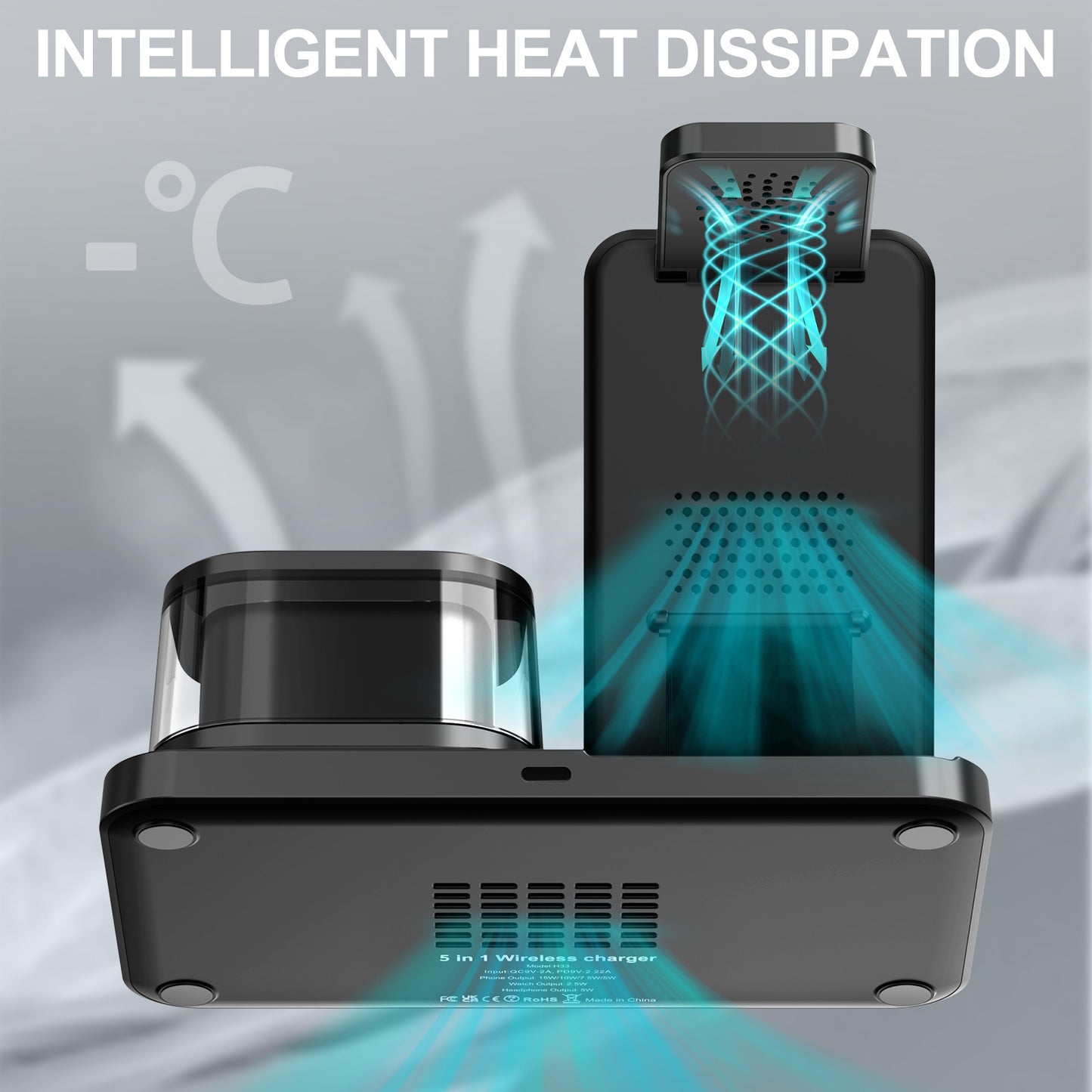 Drahtlose 5-in-1-Ladestation