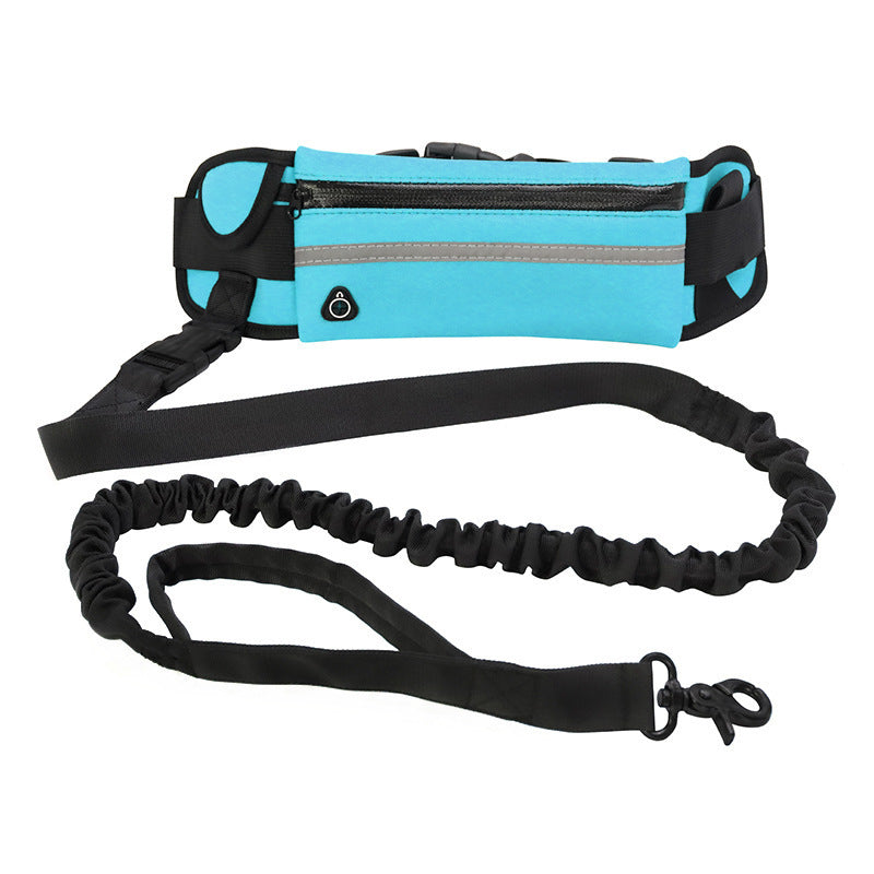 Hands-Free Dog Leash & Training Belt with Bungee, Phone Pocket & Bottle Holder