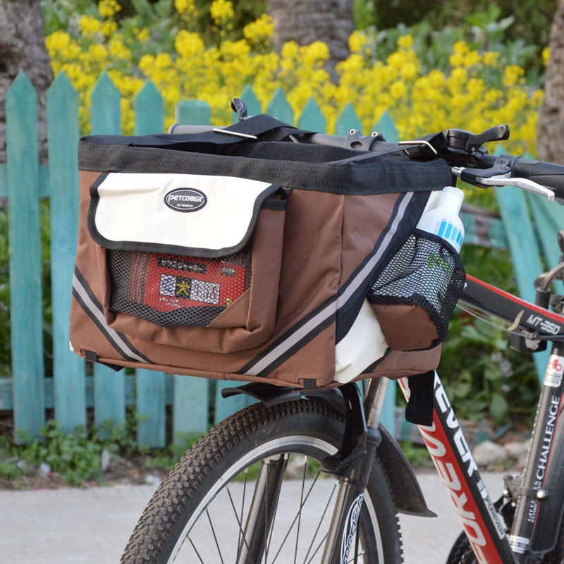 Front Row Pet Rider – Removable Bike Basket Carrier for Small Dogs & Cats