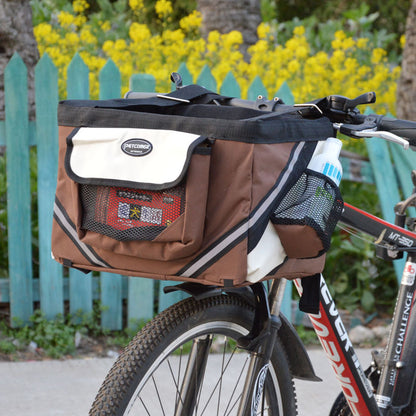 Front Row Pet Rider – Removable Bike Basket Carrier for Small Dogs & Cats