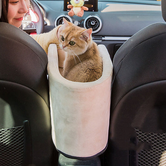 Pet Car Seat Carrier – Safe Travel Bed for Cats & Dogs
