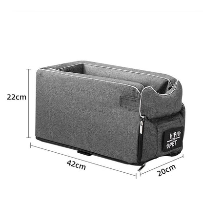 Pet Car Seat Carrier – Safe Travel Bed for Cats & Dogs