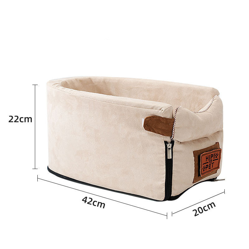 Pet Car Seat Carrier – Safe Travel Bed for Cats & Dogs