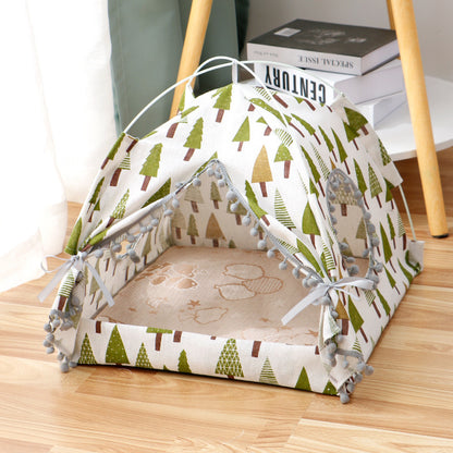Cozy Cat Tent Bed – Enclosed Hideaway for Cats