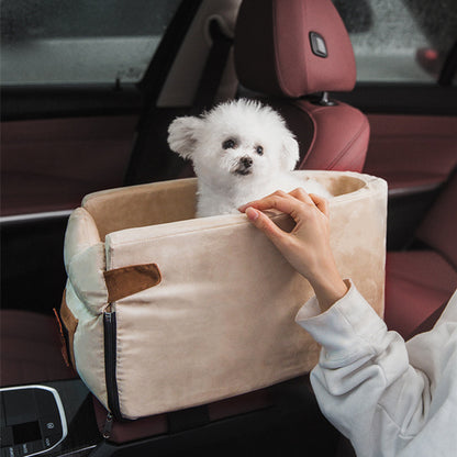 Pet Car Seat Carrier – Safe Travel Bed for Cats & Dogs