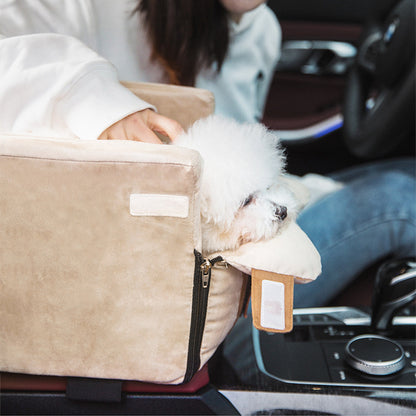Pet Car Seat Carrier – Safe Travel Bed for Cats & Dogs