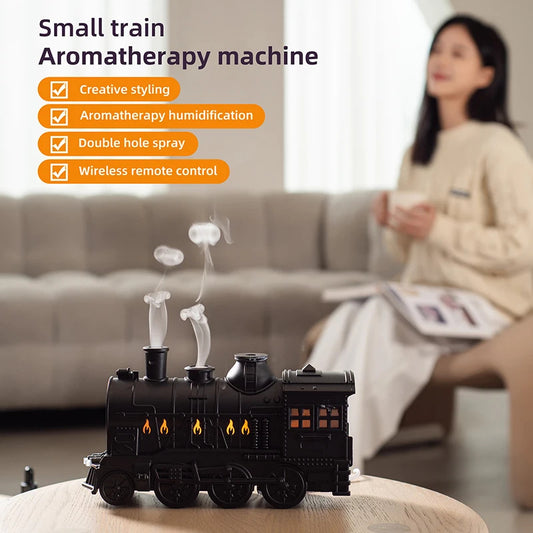 Train-Shaped Aromatherapy Diffuser & Ultrasonic Humidifier with LED Light