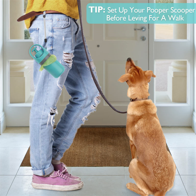 Portable Dog Pooper Scooper with Bag Dispenser