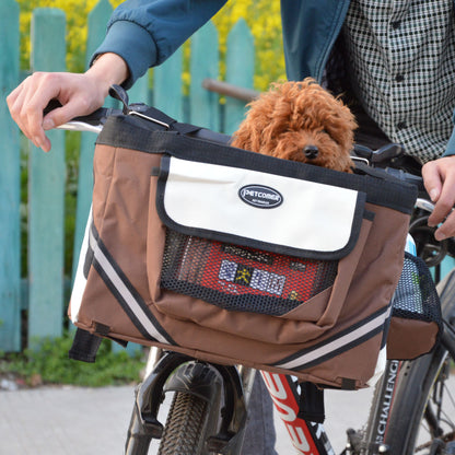 Front Row Pet Rider – Removable Bike Basket Carrier for Small Dogs & Cats