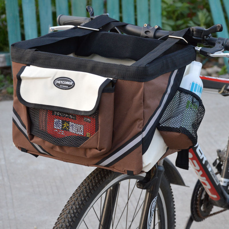 Front Row Pet Rider – Removable Bike Basket Carrier for Small Dogs & Cats