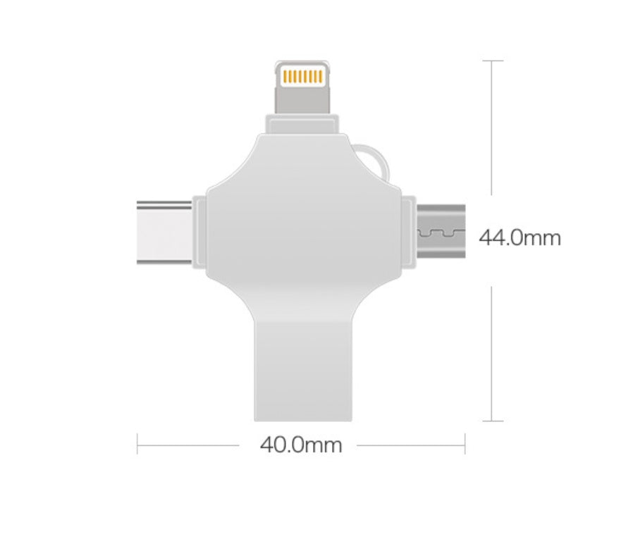 Universal Metal USB Storage for Mobile & Laptop