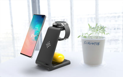 3-in-1 Fast Wireless Charging Station | Phone, Smart Watch & Earbuds