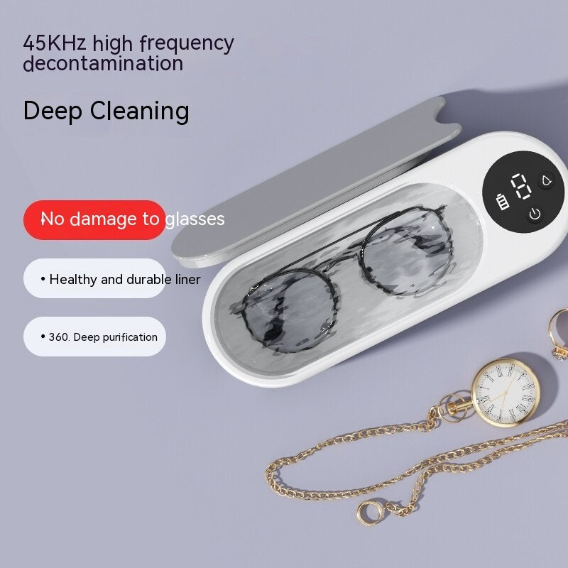 Portable Ultrasonic Glasses Cleaner: Compact, Automatic and Powerful