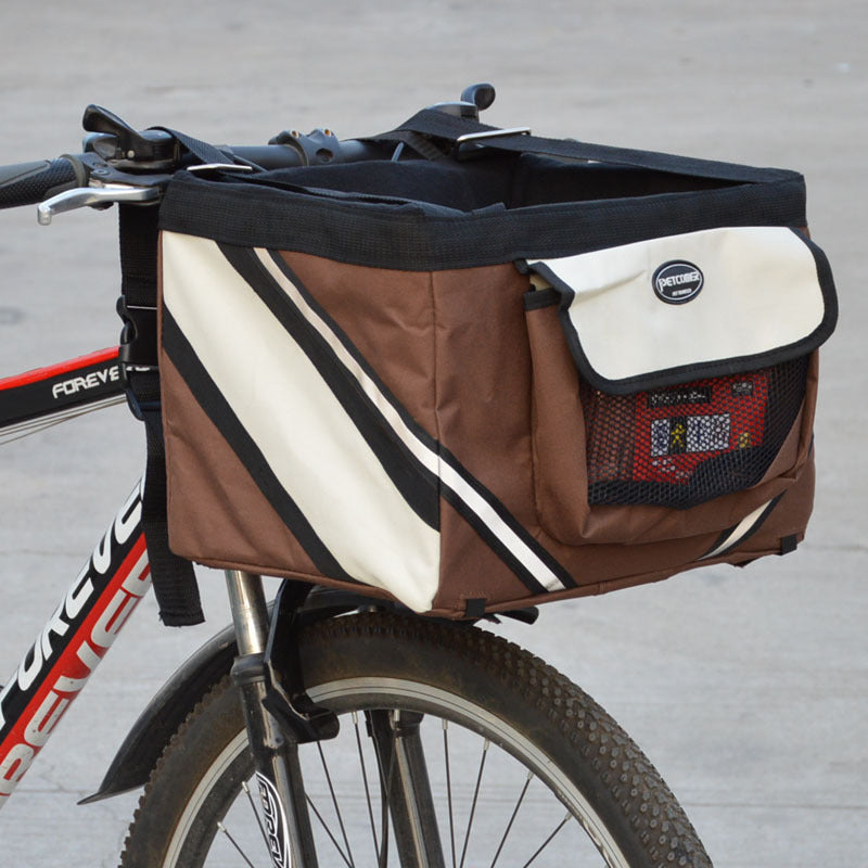 Front Row Pet Rider – Removable Bike Basket Carrier for Small Dogs & Cats