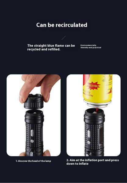 3-in-1 Waterproof Flashlight Lighter