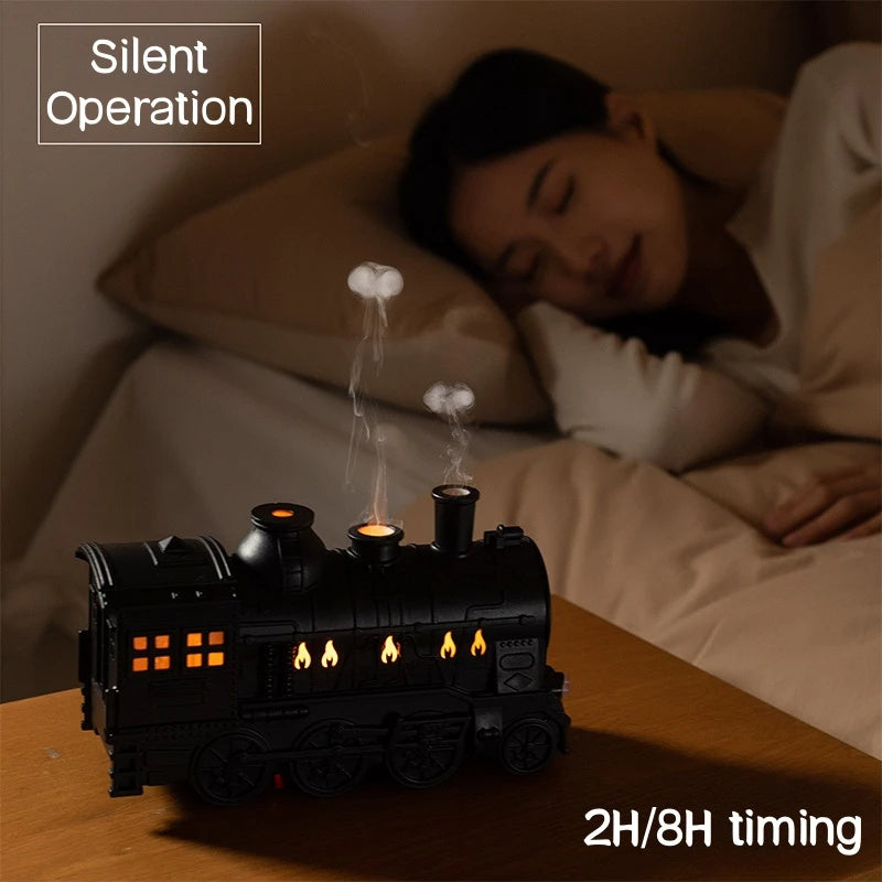 Train-Shaped Aromatherapy Diffuser & Ultrasonic Humidifier with LED Light