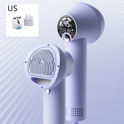 Smart Pet Hair Dryer & Grooming Comb – Silent, Safe for Pets