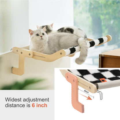 Cat Window Hammock – Cozy, Washable Winter Perch for Pets up to 40 lbs
