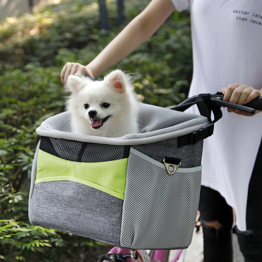 Paws & Pedals – Pet Bike Basket for Small Dogs & Cats