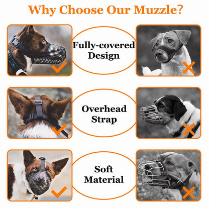Stylish Pet Dog Muzzle Mask