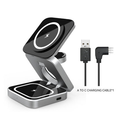 3-in-1 Foldable Magnetic Wireless Charging Station