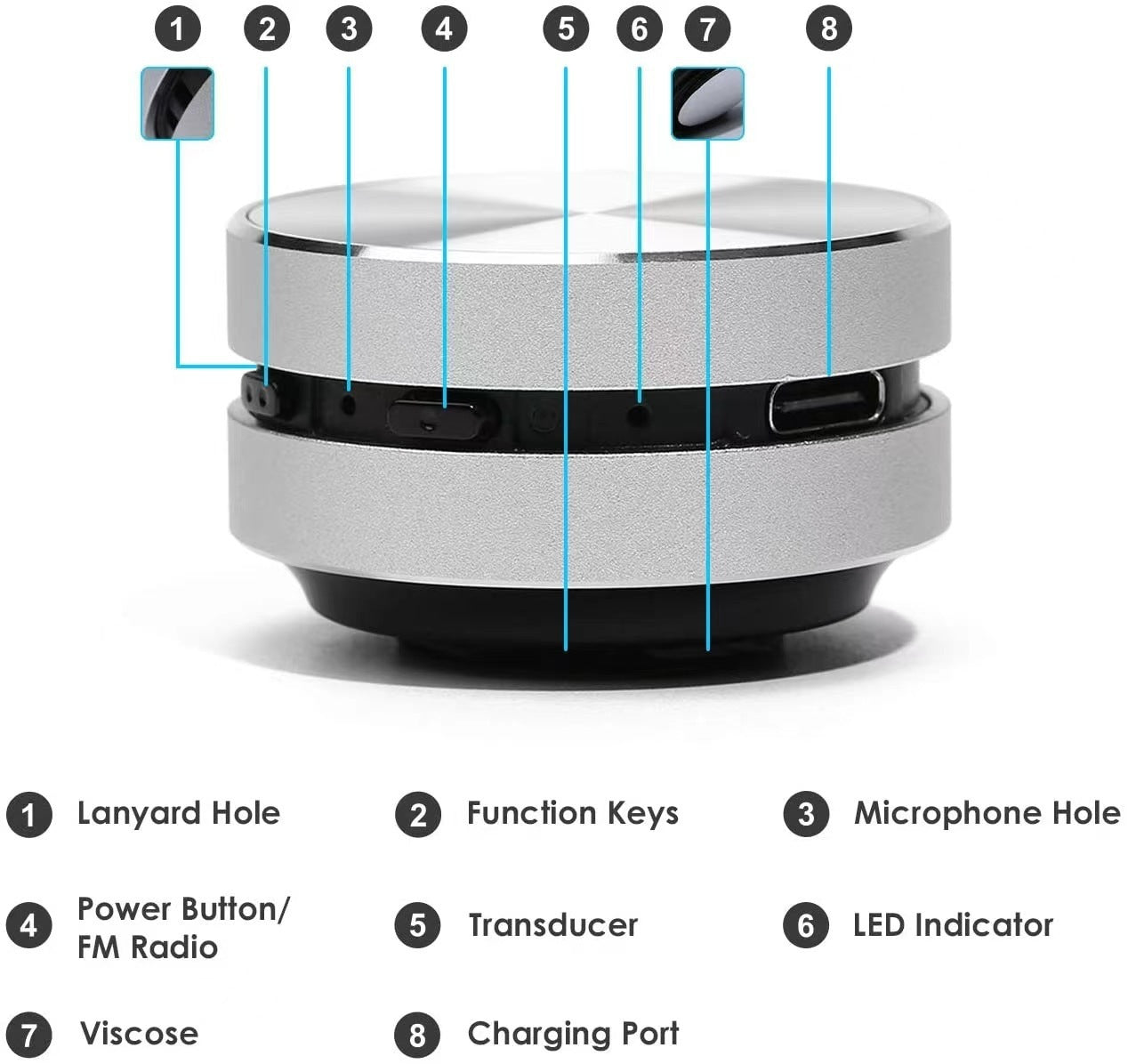 Magnetic Portable Bone Conduction Bluetooth Speaker