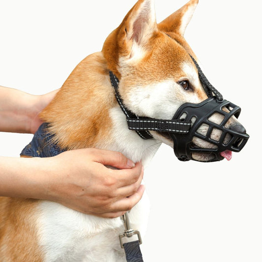 Adjustable Dog Muzzle – Prevents Biting, Barking & Unwanted Eating