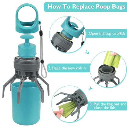 Portable Dog Pooper Scooper with Bag Dispenser