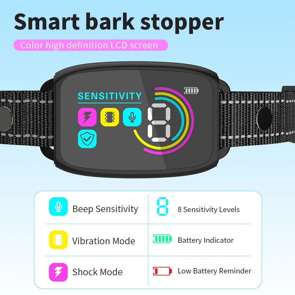 Smart Rechargeable Anti-Bark Dog Collar