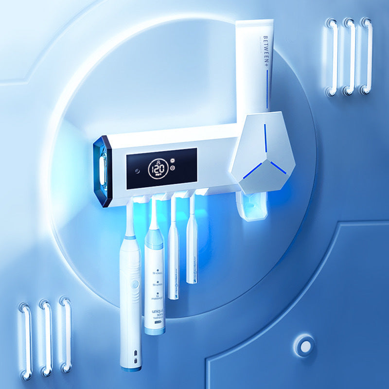 UV Toothbrush Sterilizer with Non-Perforating Mount