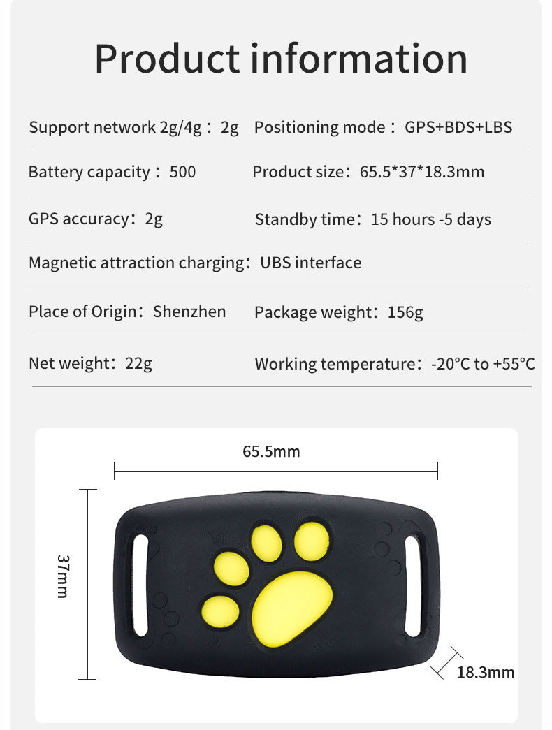 Waterproof GPS Locator for Pets