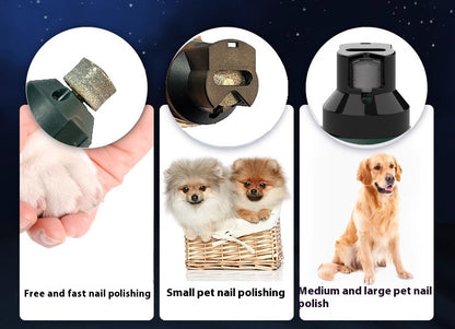 Rechargeable 5-Speed Dog Nail Grinder – Super Quiet Electric Trimmer for Claw Care