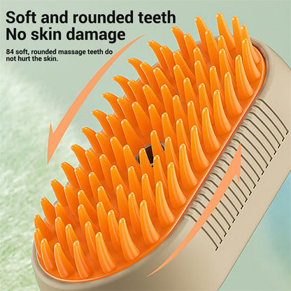 3-in-1 Electric Pet Grooming Brush: Spray, Massage & Hair Removal